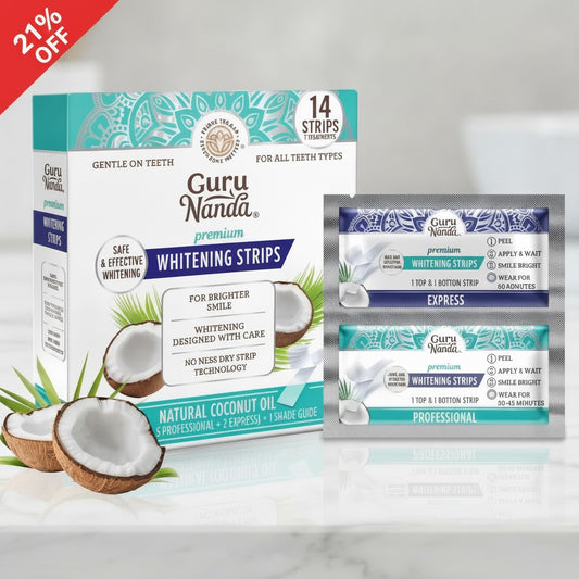 Whitening Strips, 7-Day Treatment (7 Packets - 2 Strips per Pack)- Enamel-Safe Strips for Sensitive Teeth - Non-Slip, Dry Strip